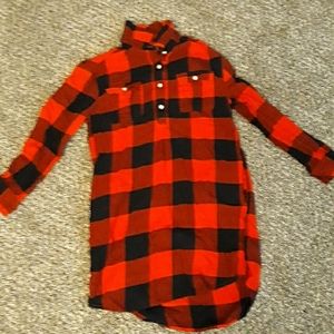 Girls plaid sweater